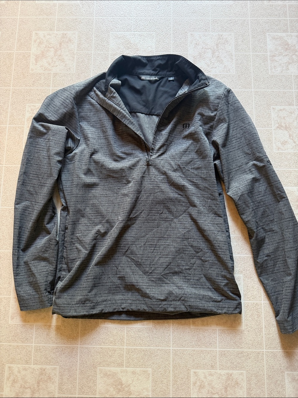 Men's Grey Half-Zip Jacket Travis Mathew